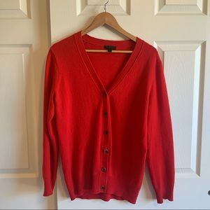 JCrew Wool/Cashmere Button-Up Sweater M
